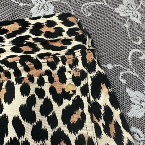 Kate Spade Broome Street Leopard Print Jeans Sz 26 - Picture 9 of 16